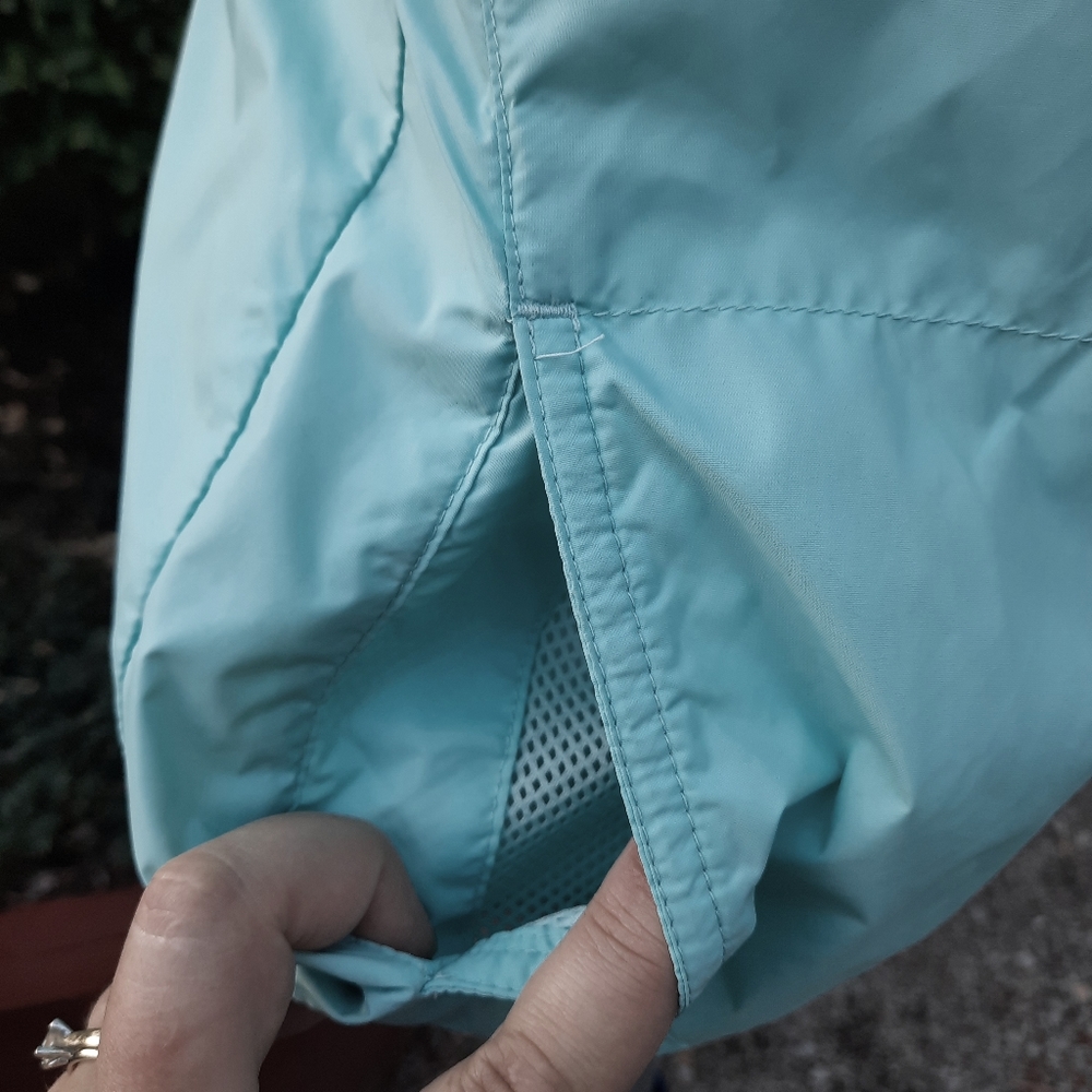 Columbia Girl's Nylon Windbreaker Rain Jacket Full Zip Lightweight Travel - Picture 5 of 14